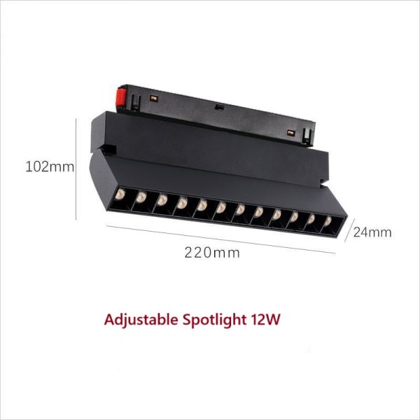 Factory  48V safe voltage 2.0 Indoor Magnetic GR  Adjustable  Recessed Grille Ceiling Spot Anti Glare Spotlight - Image 3