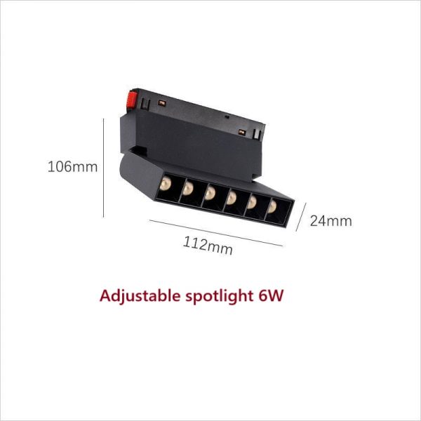Factory  48V safe voltage 2.0 Indoor Magnetic GR  Adjustable  Recessed Grille Ceiling Spot Anti Glare Spotlight - Image 2