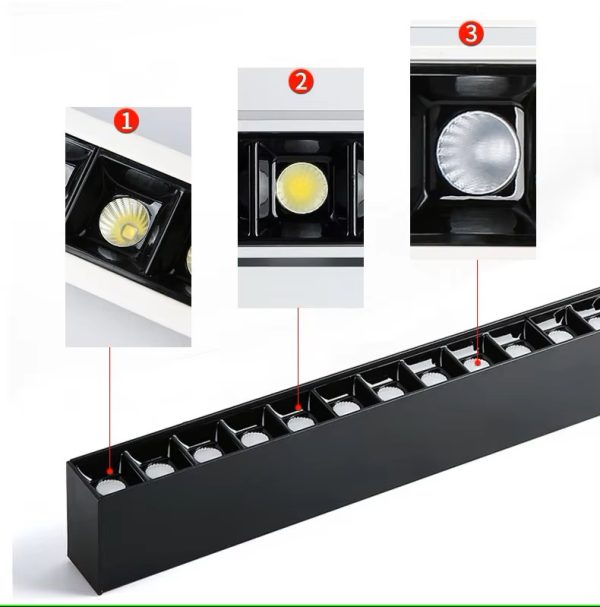 AC New Design Linear LED Track Lamp Beam Angle 45 Degrees 100-240V TRACK Lights and Circuitry Design 40W - Image 4