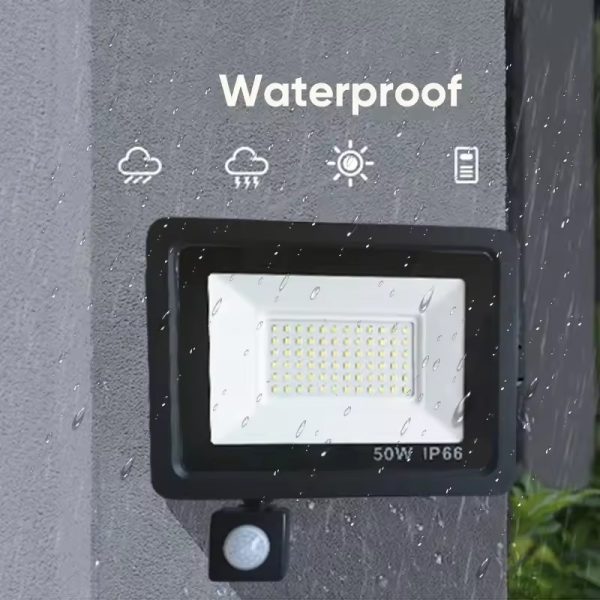PIR Motion Sensor Reflector Led Floodlight Lamp 30W 50W 100W IP65 Garden Lighting Spotlight Stadium Lighting Corridor - Image 2