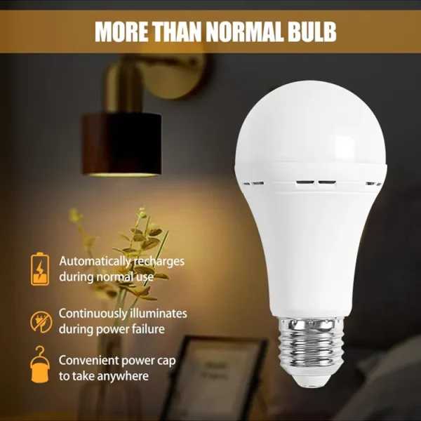China factory AC110V-220V LED Rechargeable lighting and emergency bulb - Image 3