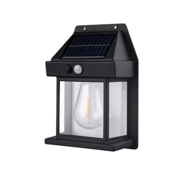 PIR Garden Lighting Solar Outdoor Wall Lamp Waterproof Warm Light Tungsten Filament Lamp Solar Wall Lamp - Image 2