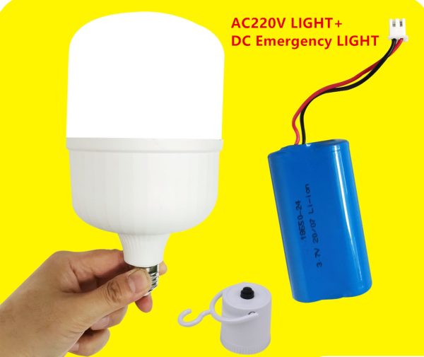 China factory 220V recharge light  & DC emergency light bulb 0V recharge and long time emergency - Image 2
