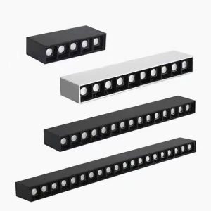 High Quality 6/10/20W /30WAnti-glare Lens Style Slim Ceiling LED Line Light Surface Mounted  Linear Light for Home Office Mall
