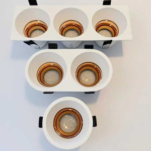 Aluminum Mr16 housing spotlingt downlight Gu10/GU5.3