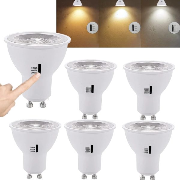 Wholesale Dimmable 3CCT 3000K -4000K-6000K RA90 5W Gu10 MR16 Led Lamp Bulbs Spotlight 100PCS/Lot - Image 2