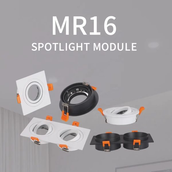 Gu10 Gu5.3 Mr16 Ring Recessed Celling Linear Downlight Spotlight Housing 10pcs/lot - Image 2