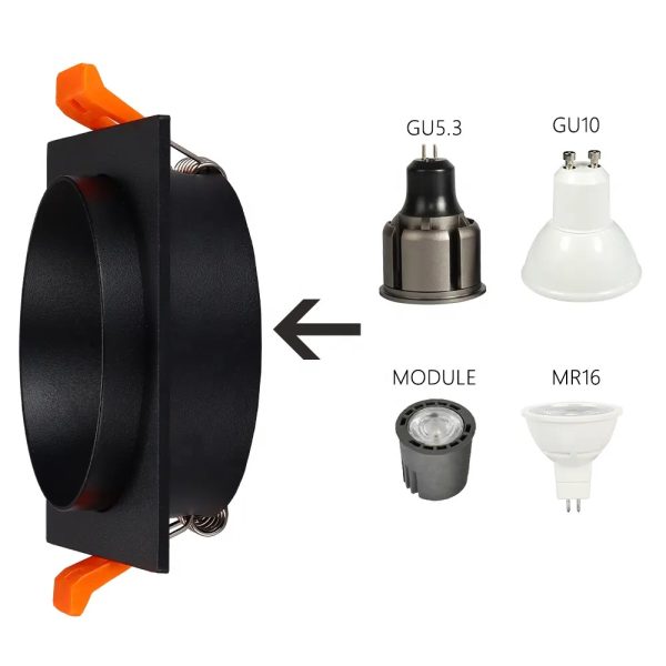 Gu10 Gu5.3 Mr16 Ring Recessed Celling Linear Downlight Spotlight Housing 10pcs/lot - Image 4