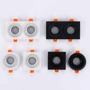 Gu10 Gu5.3 Mr16 Ring Recessed Celling Linear Downlight Spotlight Housing 10pcs/lot