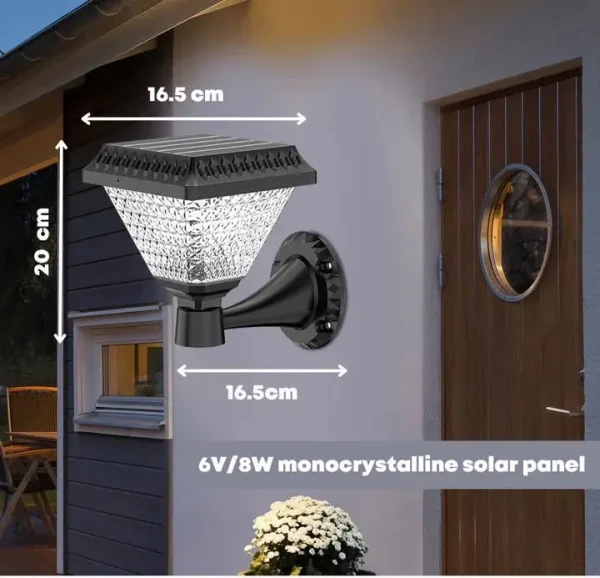 Solar energy post gate light