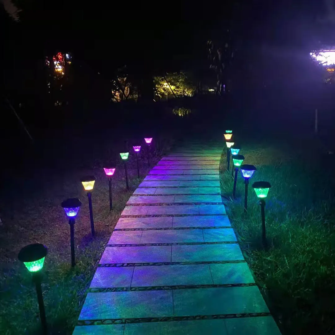 solar power post light used on the beside of road