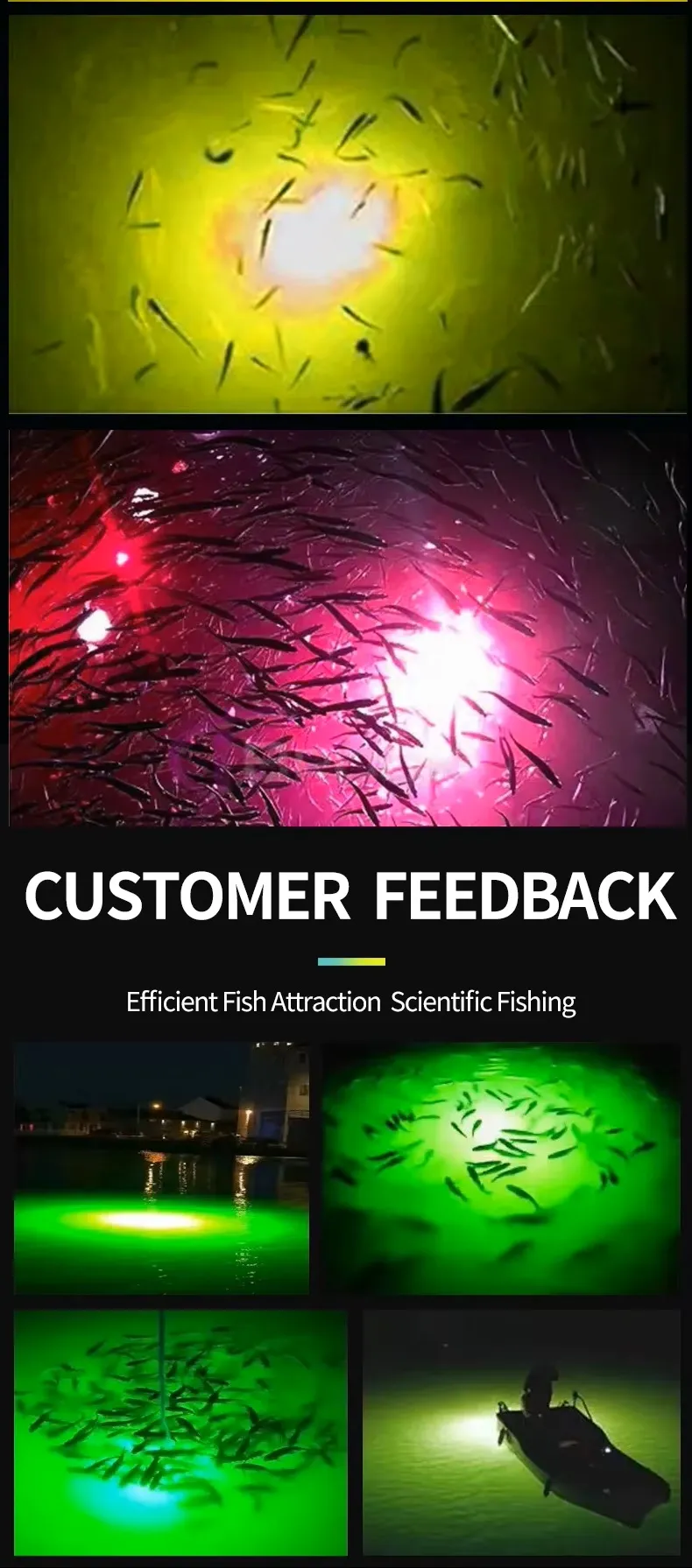 IP68 LED fish collect light