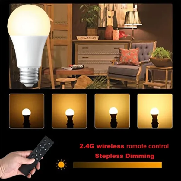 Stepless Dimming & Color Adjustment: Customize brightness (0-100%) and color temperature (2700K warm white to 6500K cool white) to match any mood or activity.